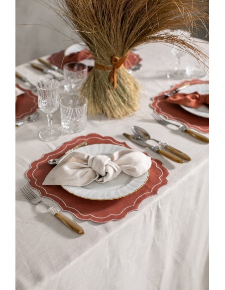 Set de table Firenze en lin enduit
