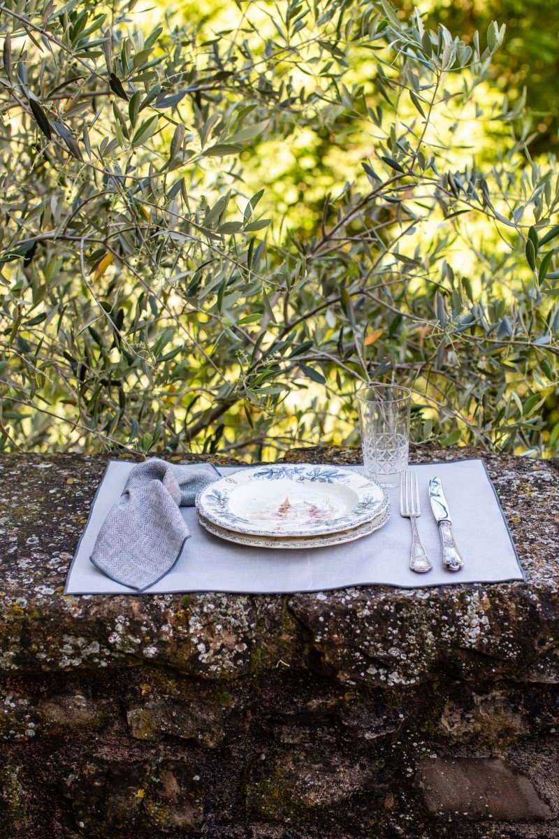 Linen Placemat Stain Resistant Filo