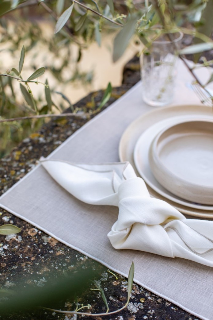 Linen Placemat Stain Resistant Filo 2