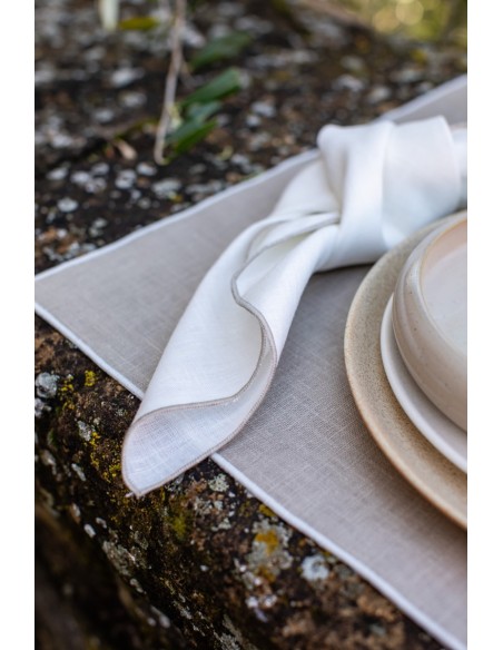 Linen Placemat Stain Resistant Filo