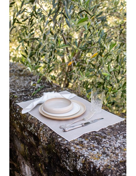 Linen Placemat Stain Resistant Filo