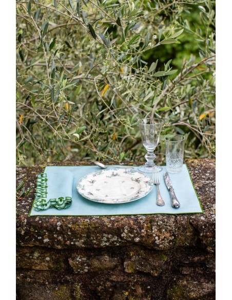 Linen Placemat Stain Resistant Filo