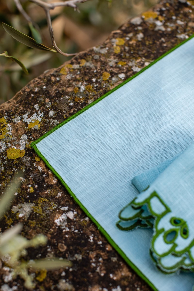 Linen Placemat Stain Resistant Filo