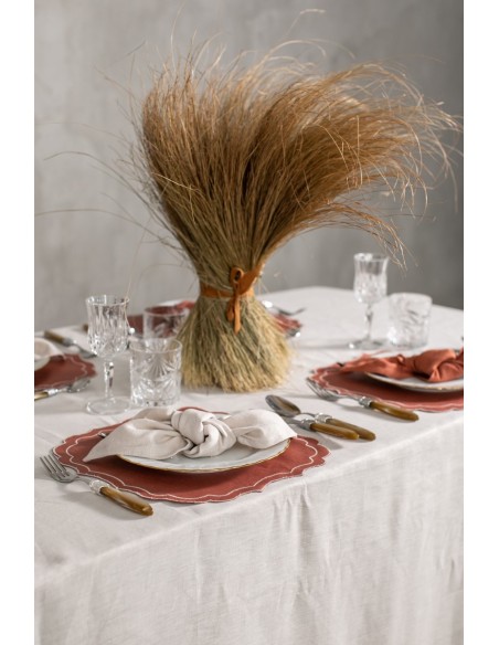 Set de table Firenze en lin enduit