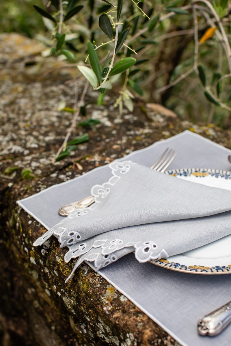 Linen Placemat Stain Resistant Filo