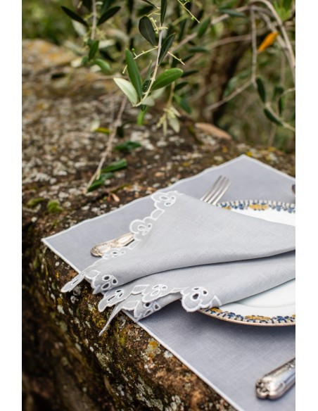 Linen Placemat Stain Resistant Filo