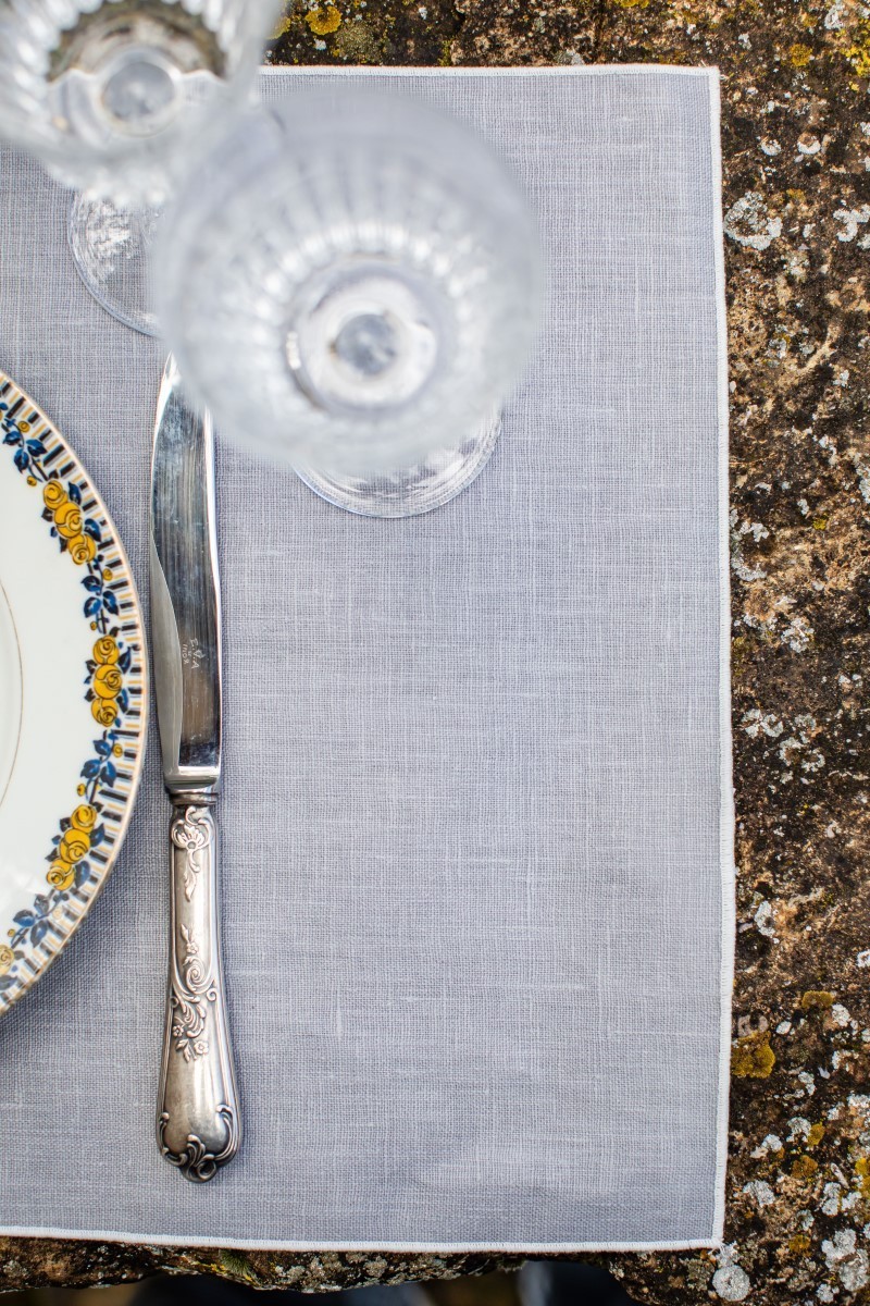 Linen Placemat Stain Resistant Filo