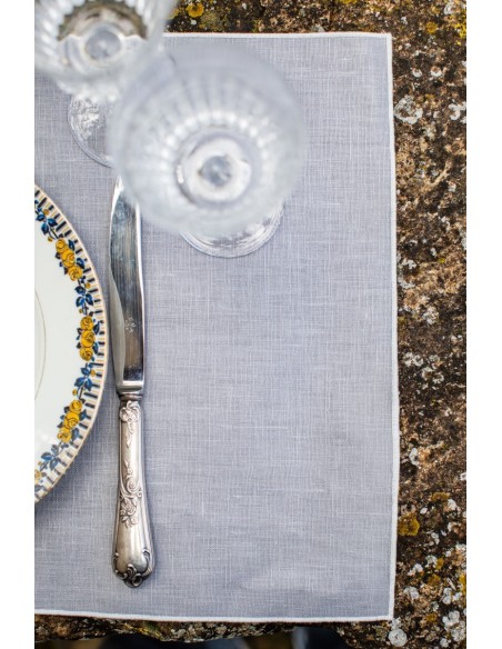 Linen Placemat Stain Resistant Filo