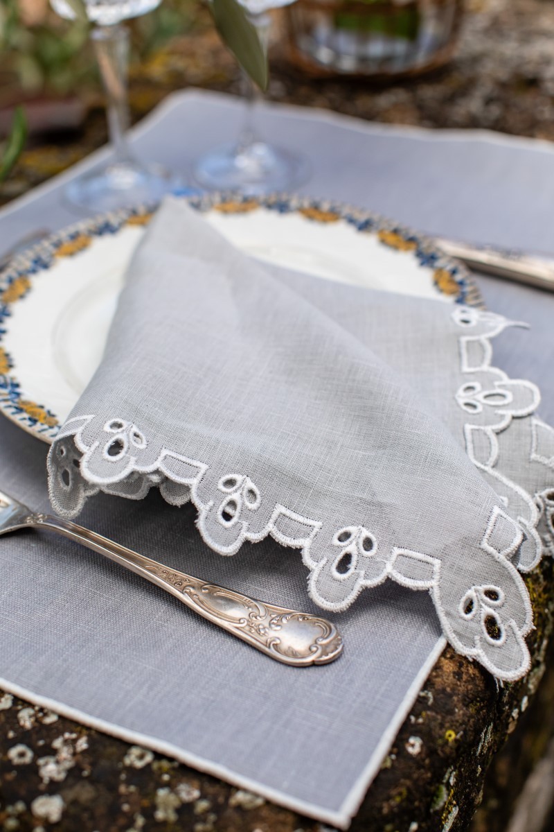 Linen Placemat Stain Resistant Filo