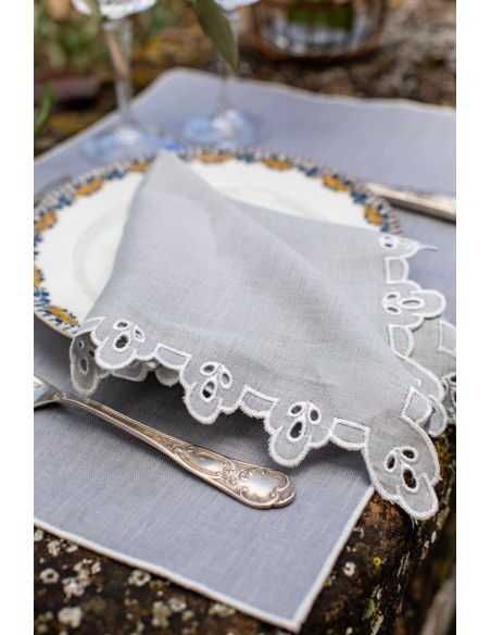 Linen Placemat Stain Resistant Filo