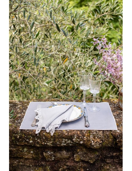 Linen Placemat Stain Resistant Filo