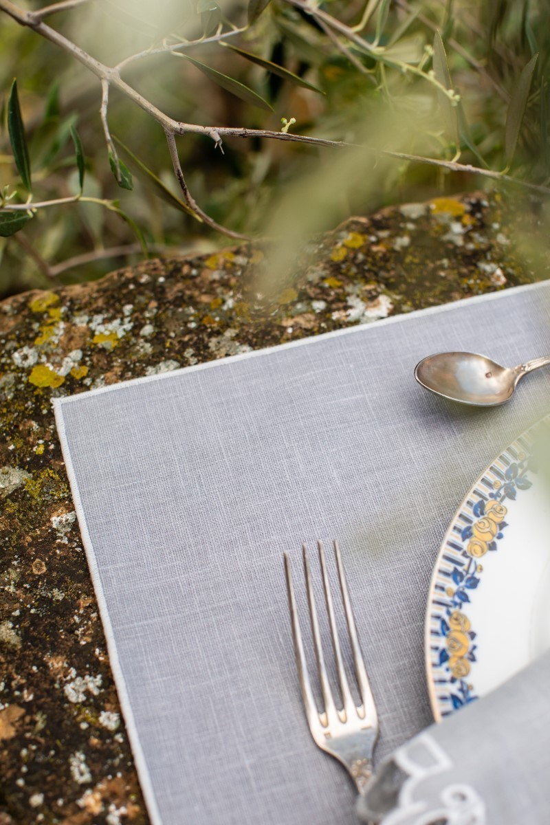 Linen Placemat Stain Resistant Filo