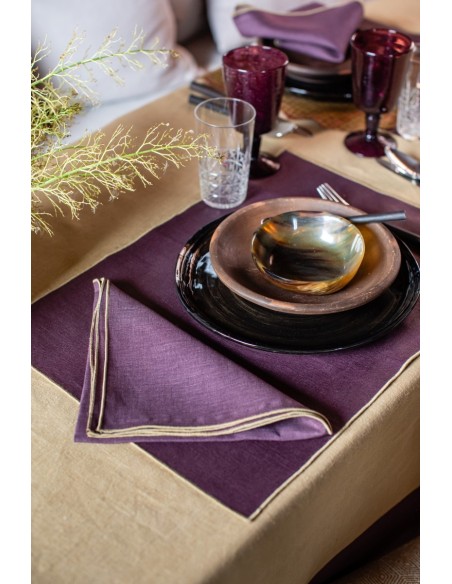 Linen Placemat Stain Resistant Filo