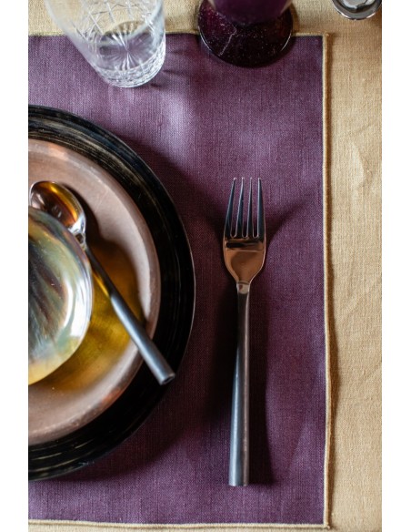 Linen Placemat Stain Resistant Filo