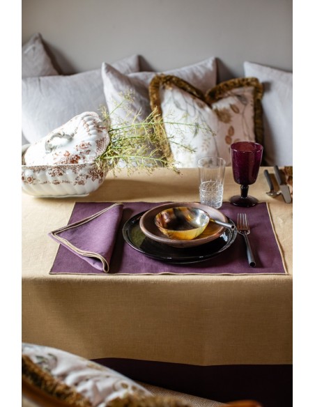 Linen Placemat Stain Resistant Filo