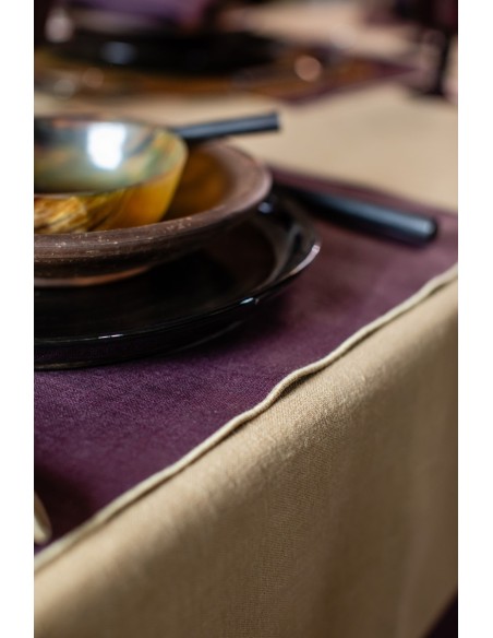 Linen Placemat Stain Resistant Filo