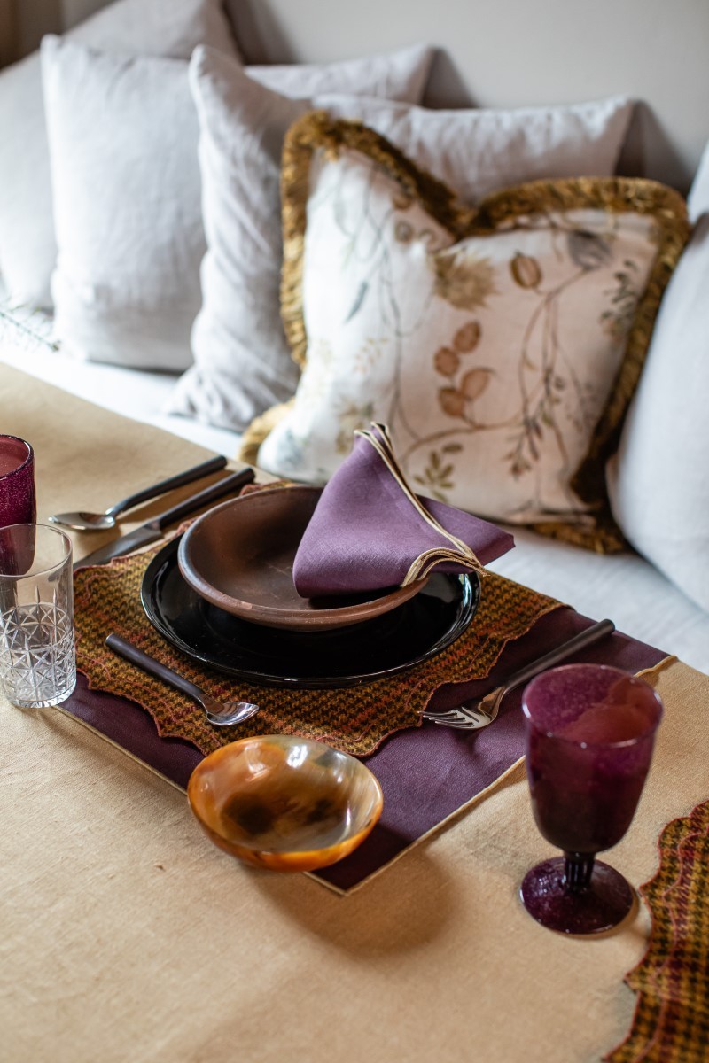 Linen Placemat Stain Resistant Filo