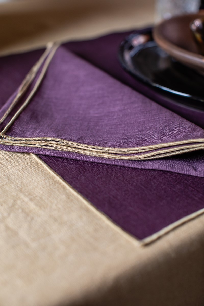 Linen Placemat Stain Resistant Filo