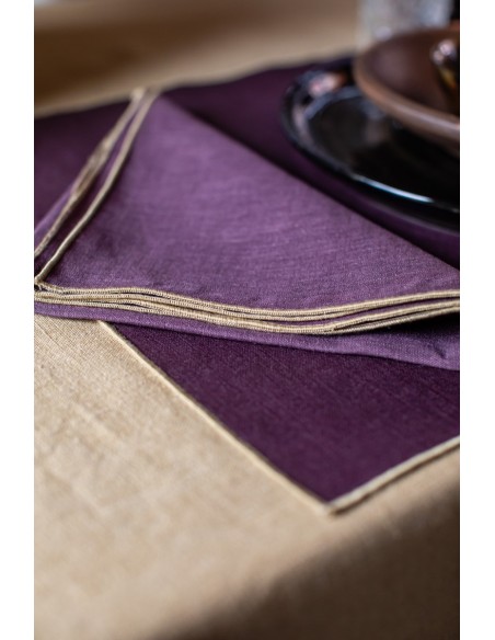Linen Placemat Stain Resistant Filo