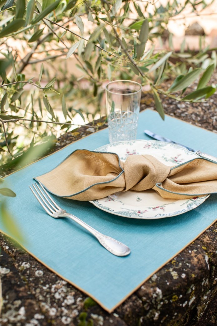 Linen Placemat Stain Resistant Filo 2