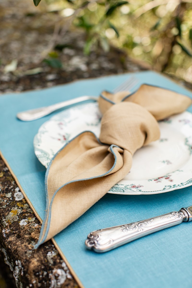 Linen Placemat Stain Resistant Filo