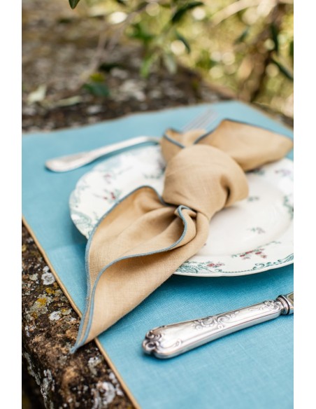Linen Placemat Stain Resistant Filo
