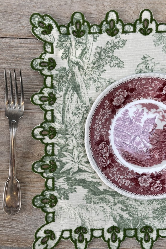 Amalfi Placemat in Stain Resistant Cotton 2