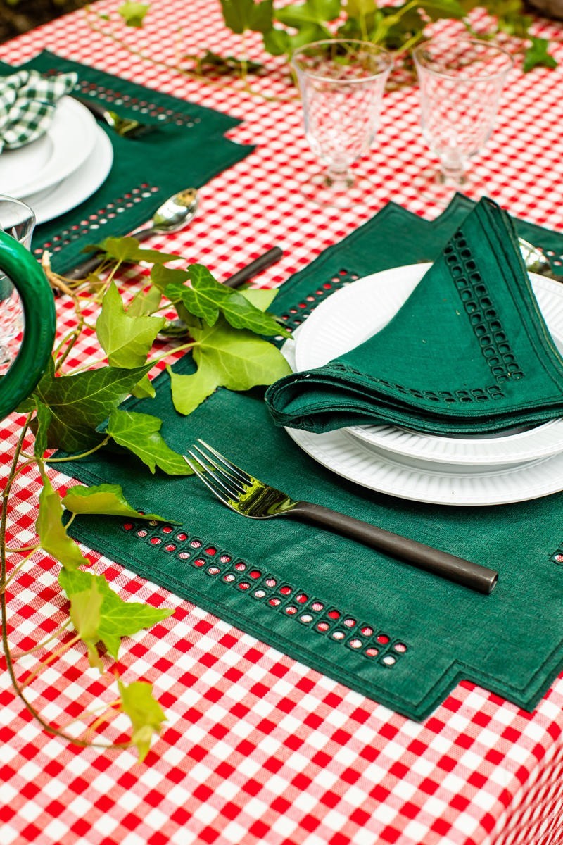 Set de table Erica en lin enduit