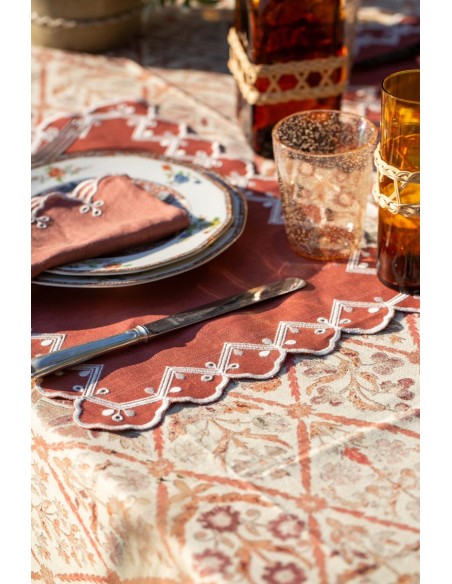 Set de table en Nastri de lin enduit