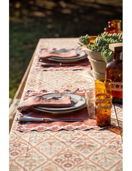 Set de table en Nastri de lin enduit