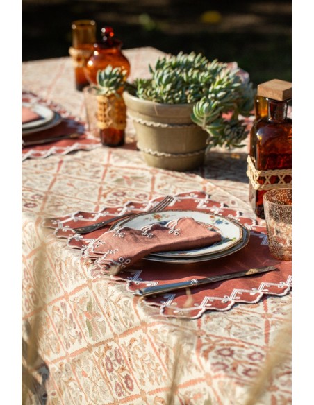Set de table en Nastri de lin enduit