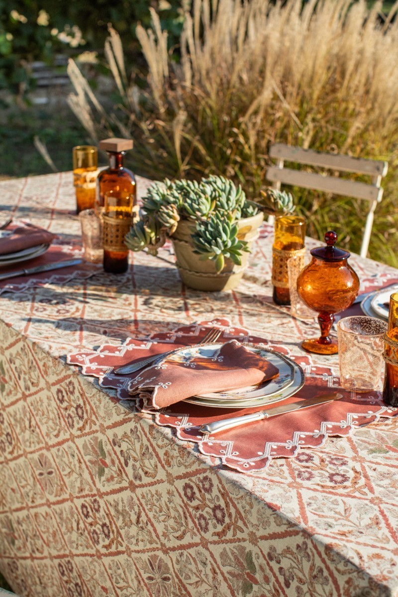 Set de table en Nastri de lin enduit