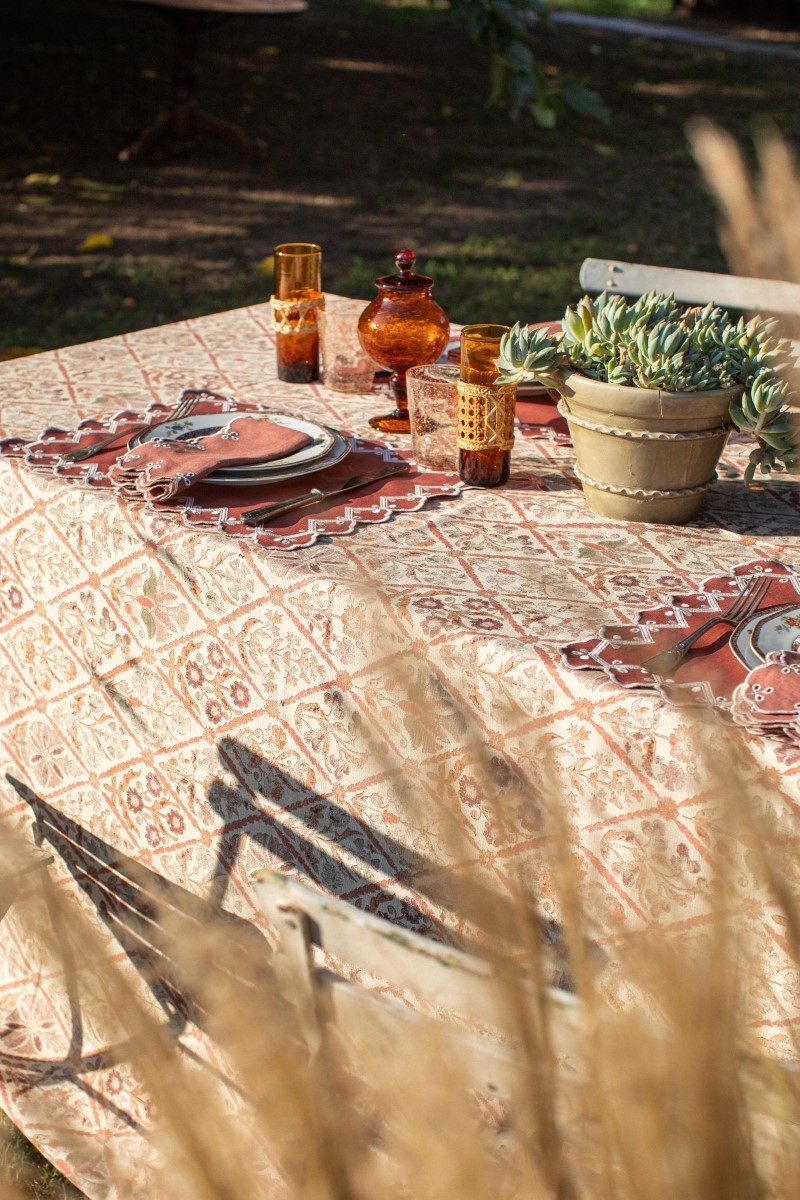 Set de table en Nastri de lin enduit