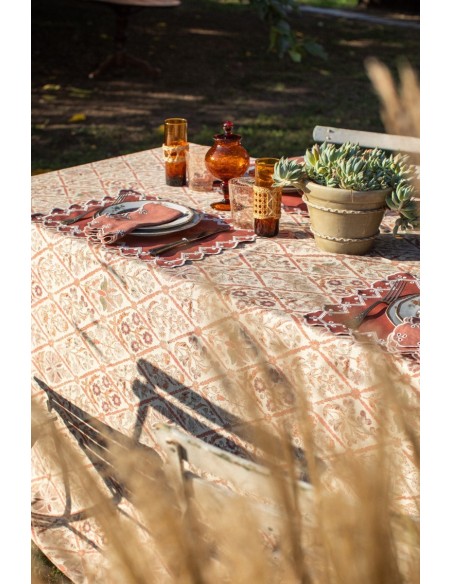 Set de table en Nastri de lin enduit