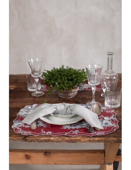 Set de table Firenze en coton enduit