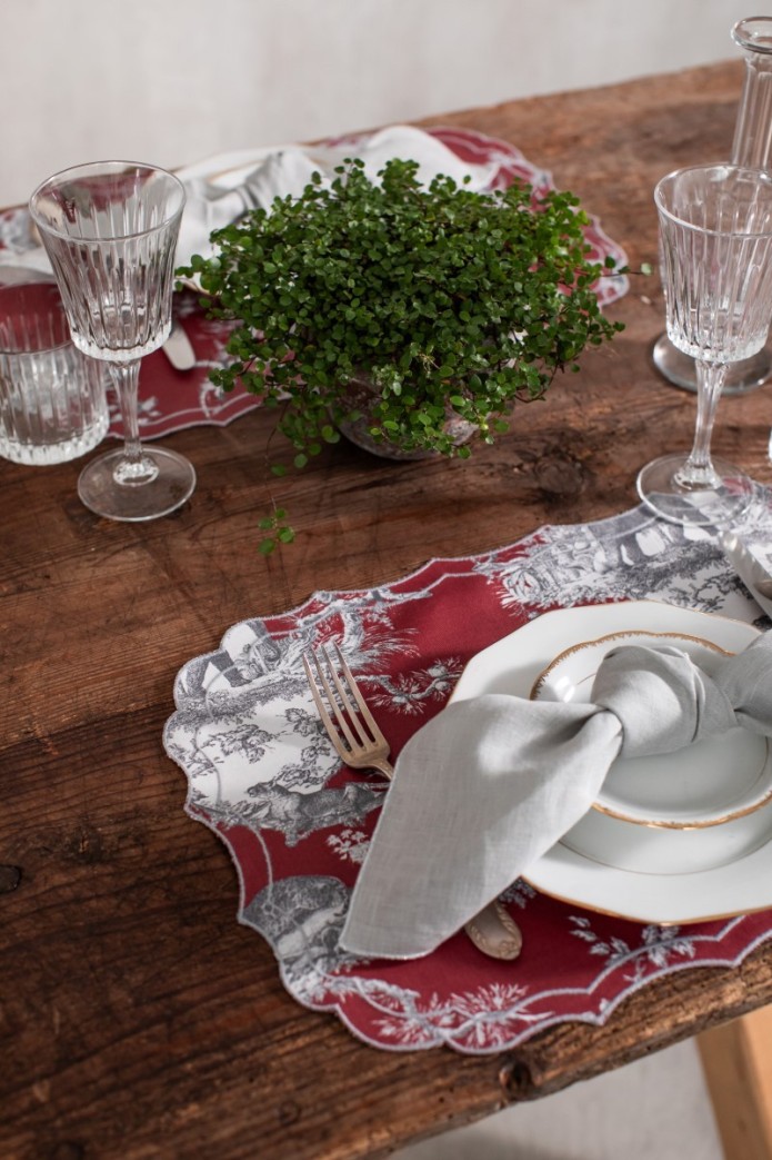 Set de table Firenze en coton enduit 2