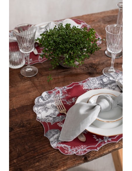 Set de table Firenze en coton enduit