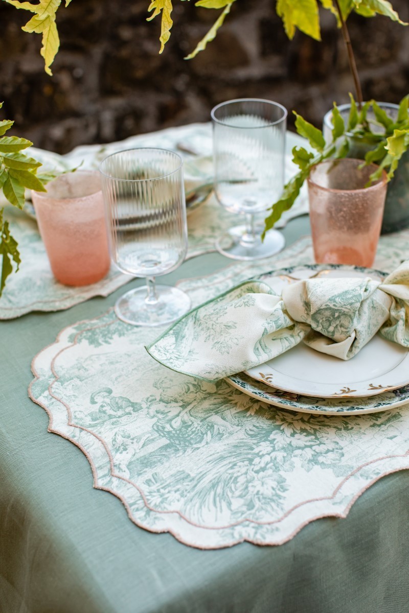 Set de table Firenze en coton enduit