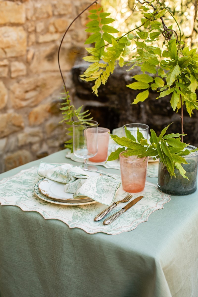 Set de table Firenze en coton enduit