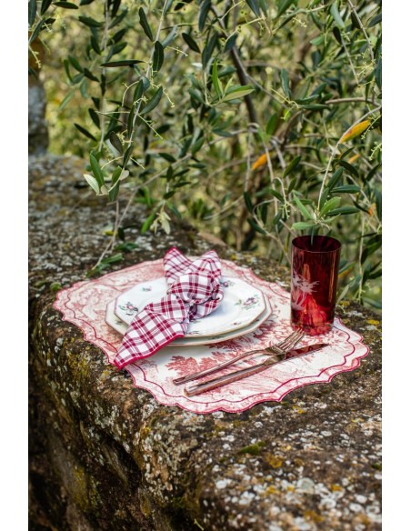 Set de table Firenze en coton enduit