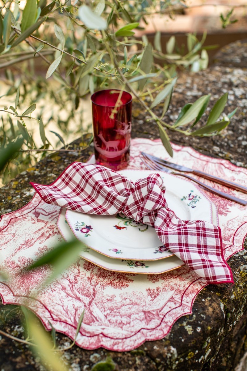 Set de table Firenze en coton enduit