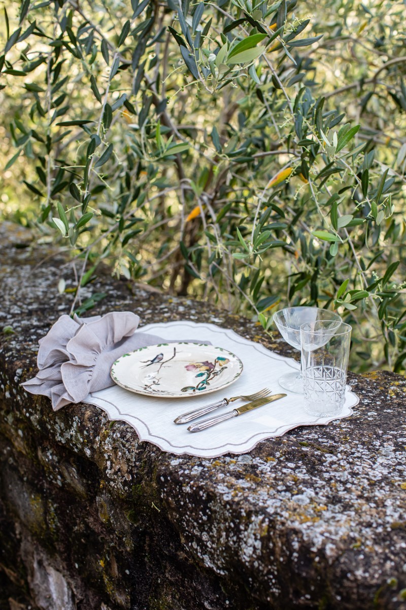 Set de table Firenze en lin enduit