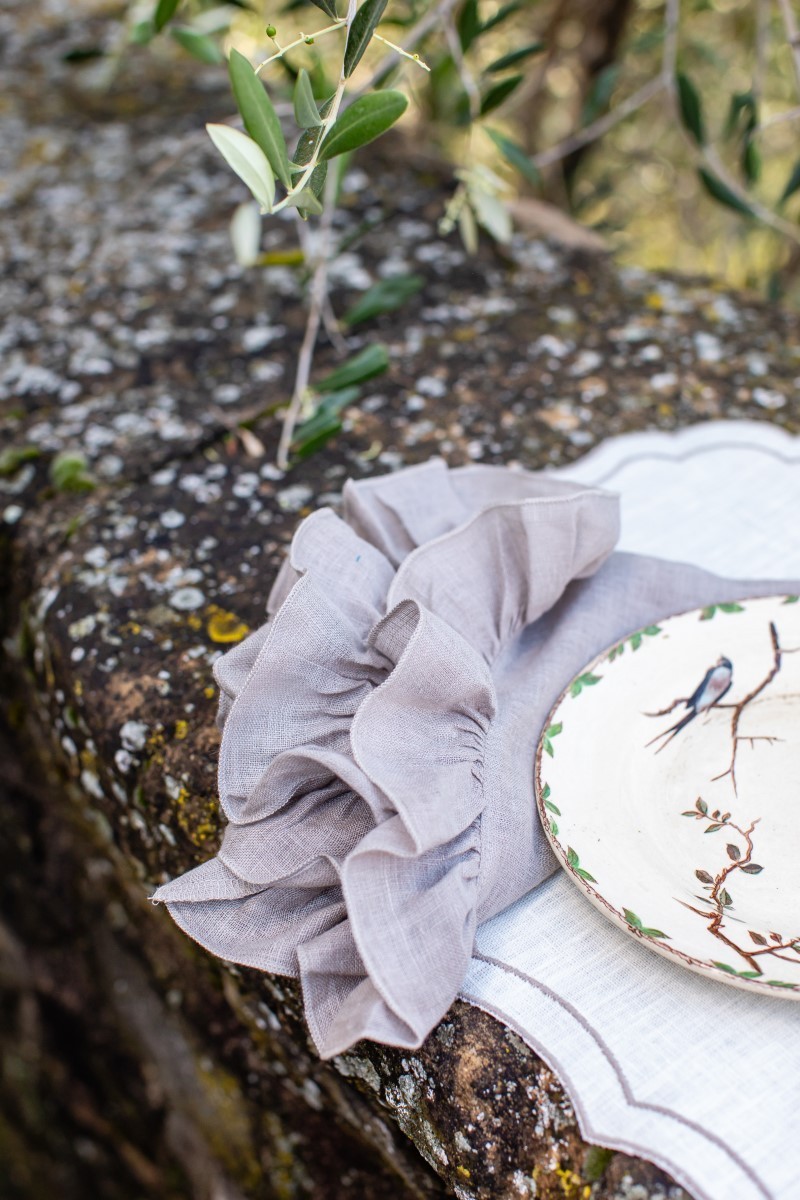 Set de table Firenze en lin enduit