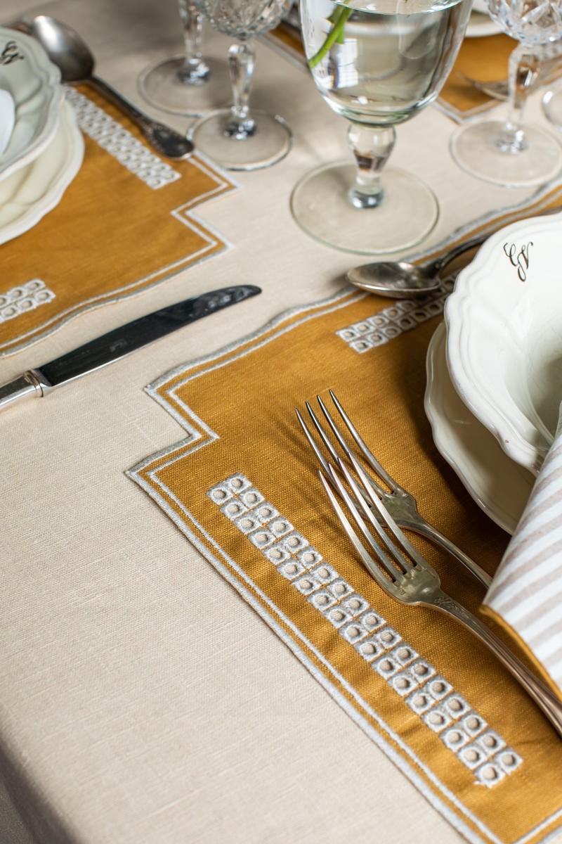 Set de table Erica en lin enduit