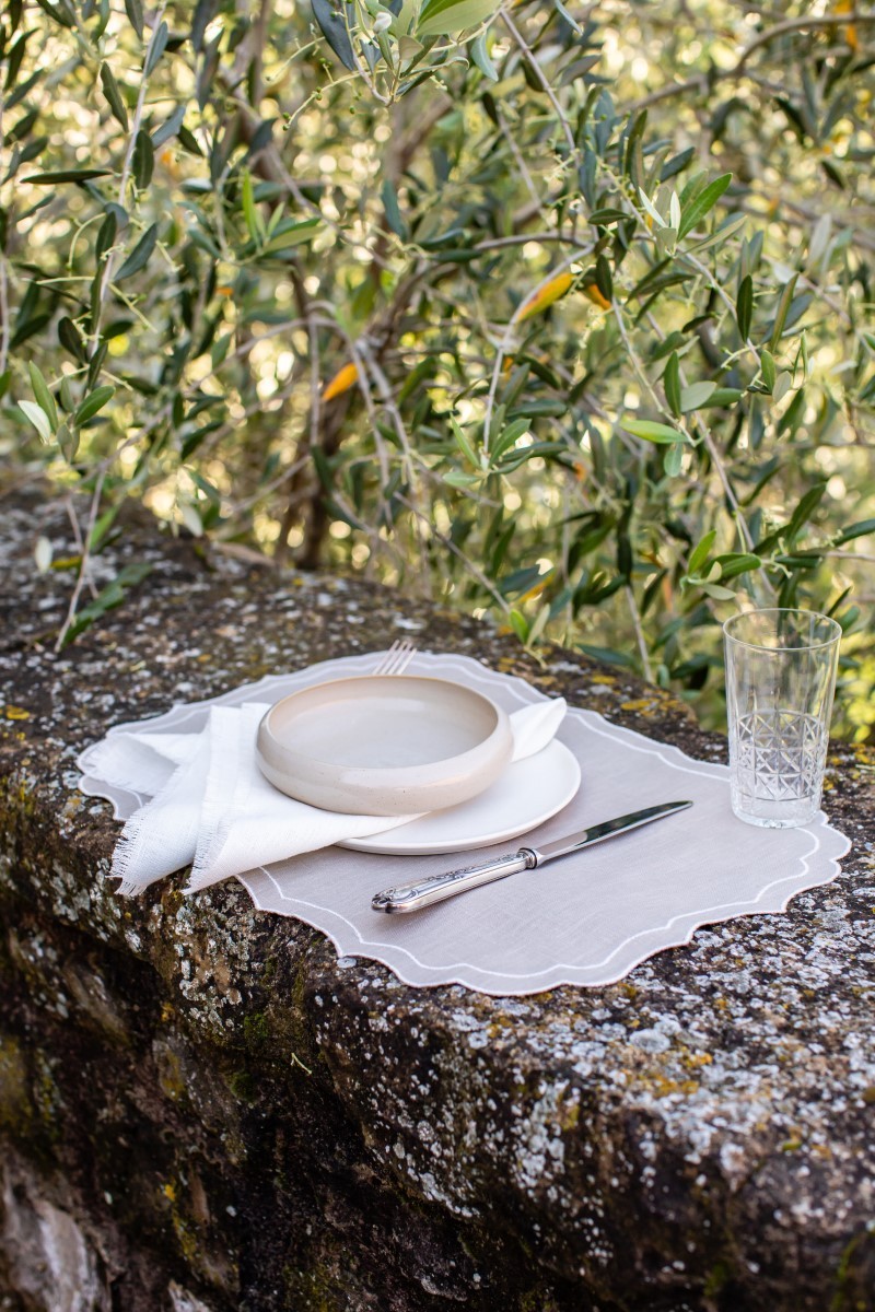 Set de table Firenze en lin enduit