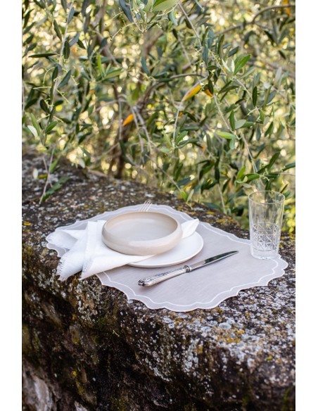 Set de table Firenze en lin enduit