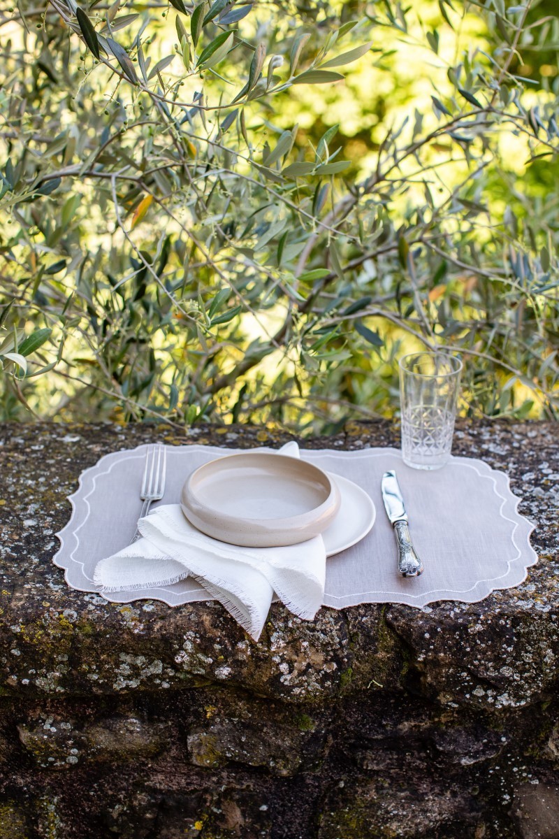 Set de table Firenze en lin enduit