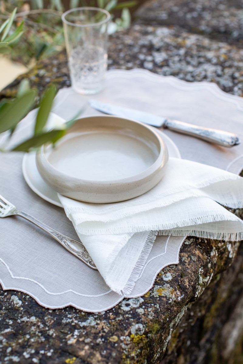 Set de table Firenze en lin enduit