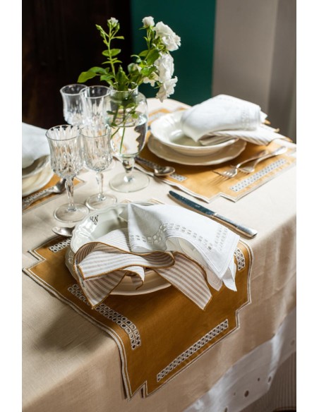 Set de table Erica en lin enduit