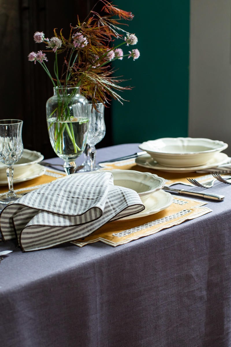 Set de table Erica en lin enduit